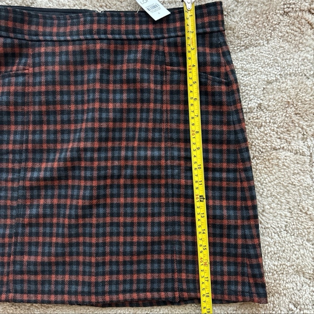 LOFT Plaid Pocket Mini Skirt - Picture 12 of 12